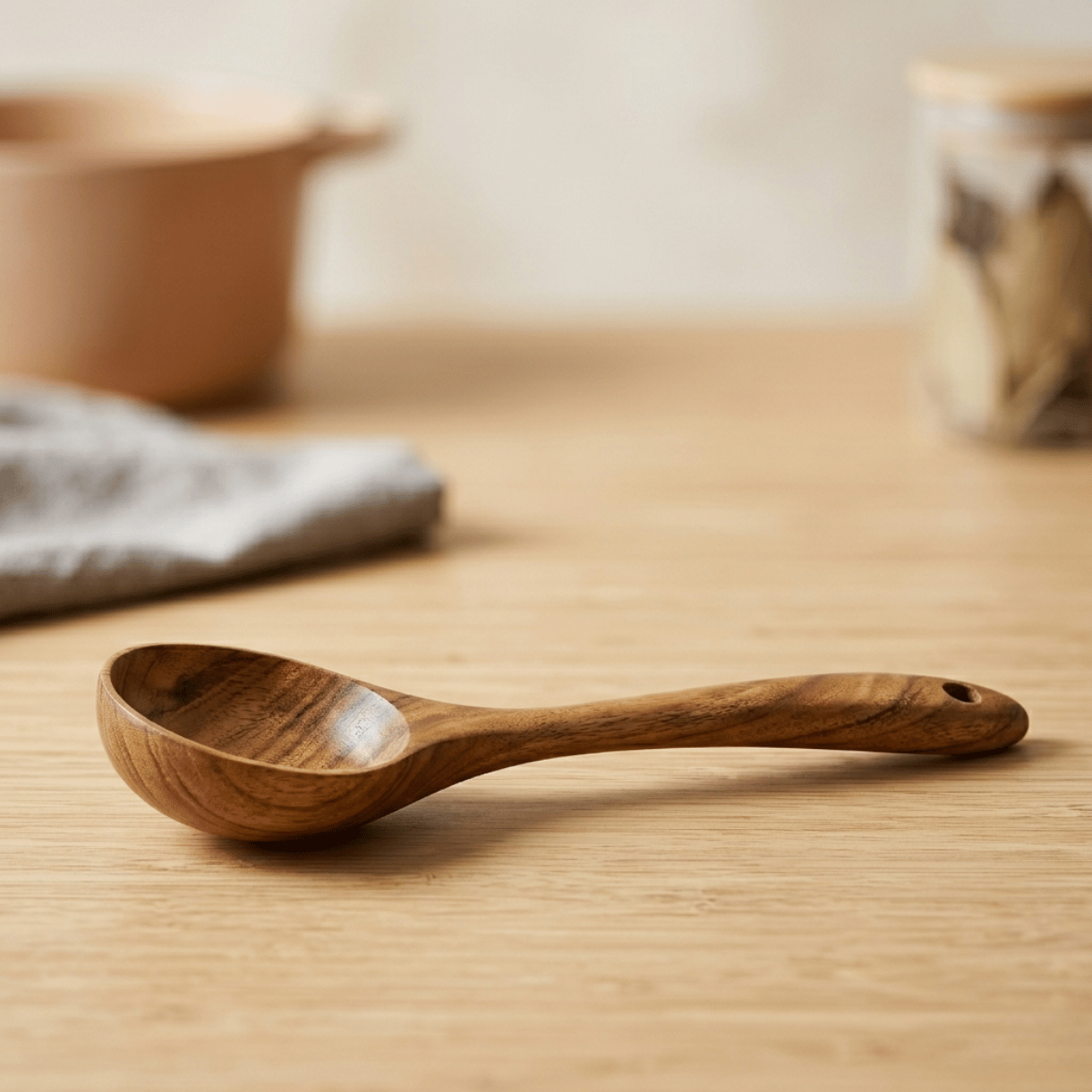Teak Ladle