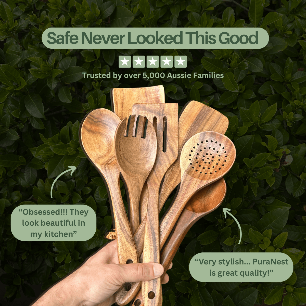 PuraNest™ Premium Toxin-Free Utensil Set