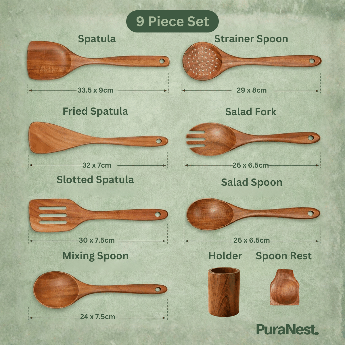PuraNest™ Premium Toxin-Free Utensil Set